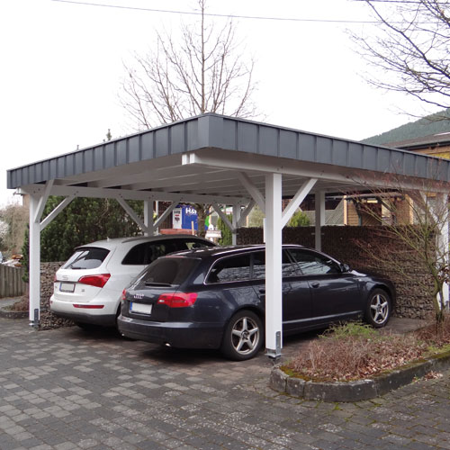 Flachdach Doppel Carport Singapur Shop Larus